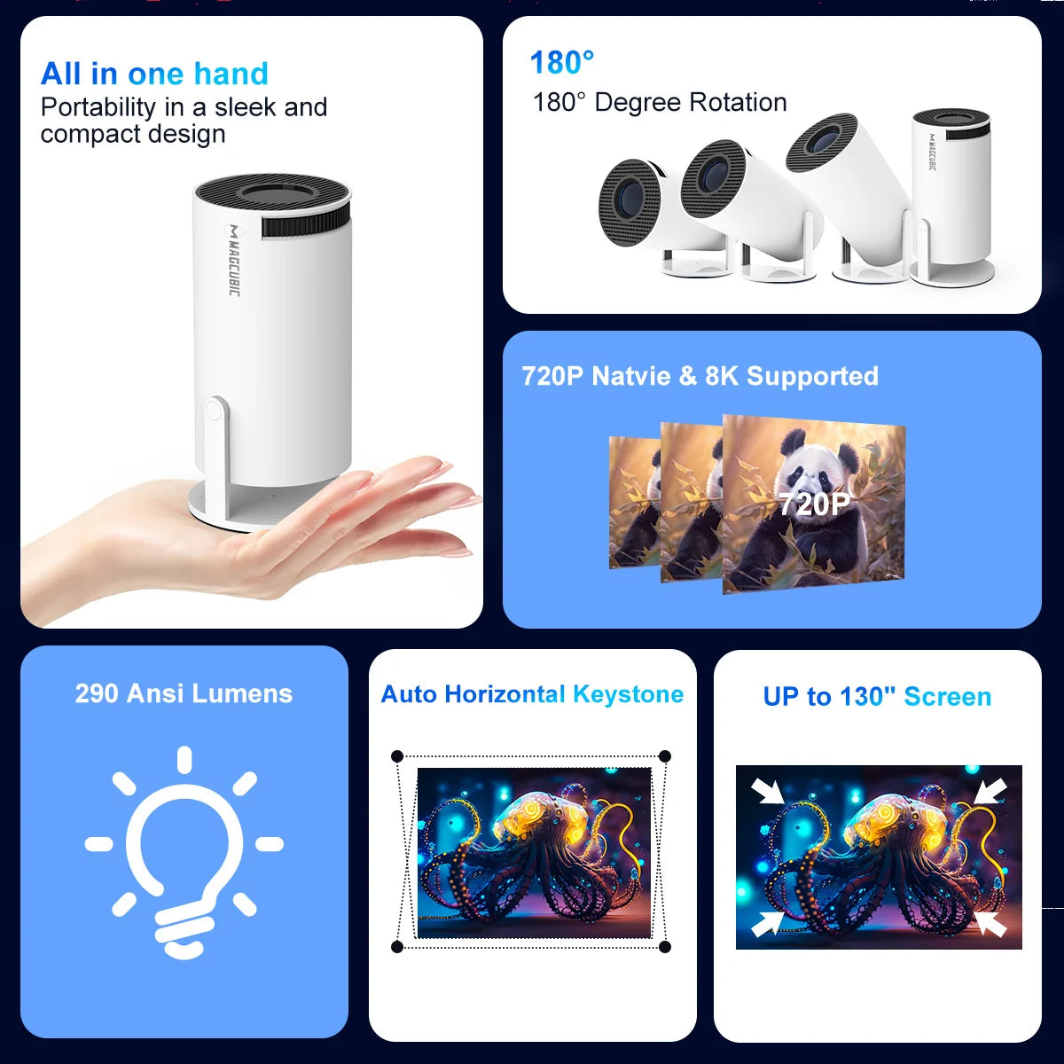 HY300 Pro Smart Projector