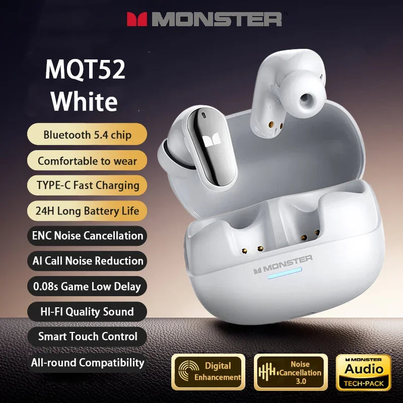Monster MQT52 Wireless Earbuds