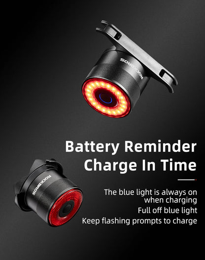 ROCKBROS Smart Brake Bicycle Tail Light