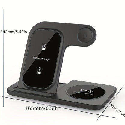 NNETM 3-in-1 Fast Wireless Charger for iPhone & Apple Devices-1